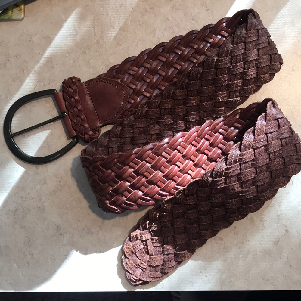 Leather Braided Express Belt